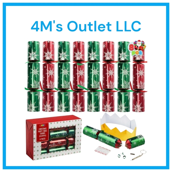 Joyin Other - 🎄 Festive Christmas Party Crackers - Red and Green